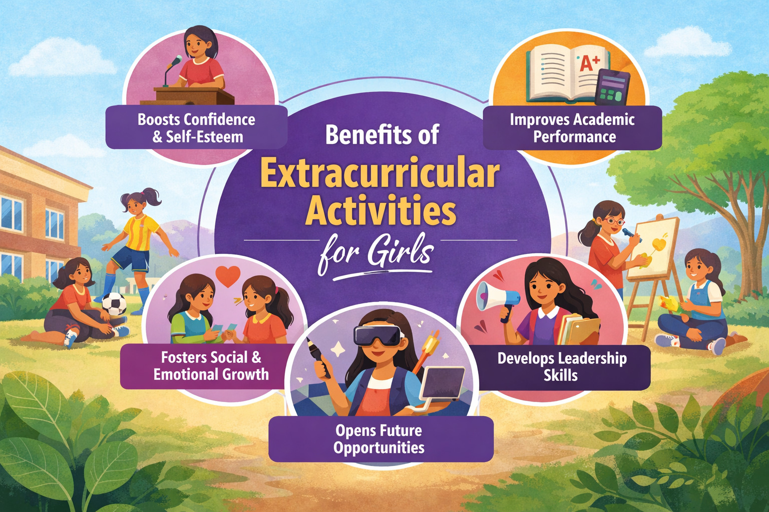 5 Key Benefits of Extracurricular Activities for Girls’ Educational and Personal Development