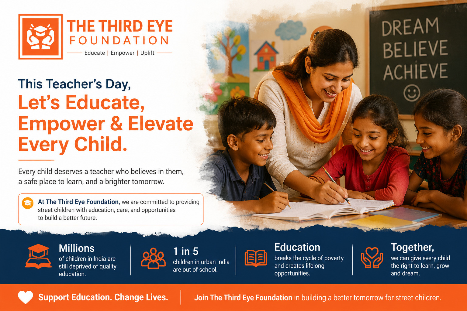 Teacher’s Day: A Resolve to Educate Every Street Child